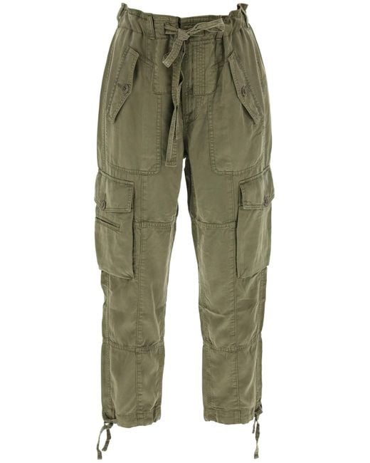 Polo Ralph Lauren Lyocell Drawstring Cargo Pants in Green Lyst UK