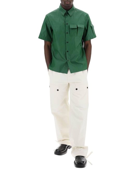 Camicia Manica Corta di Ferragamo in Green da Uomo