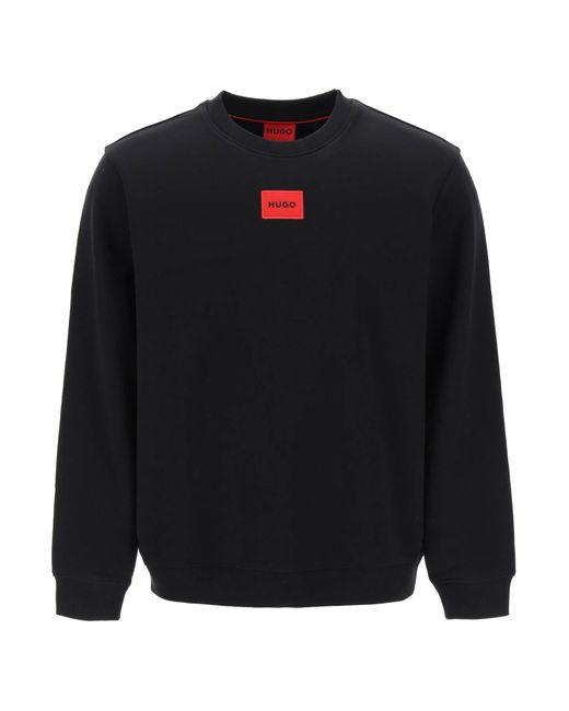 HUGO Black Diragol Light Sweatshirt for men