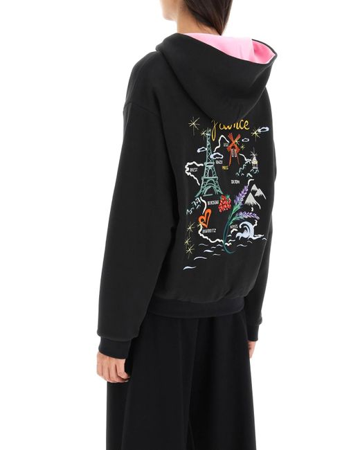 Kenzo - Reversible Oversized Hoodie, Women , Black