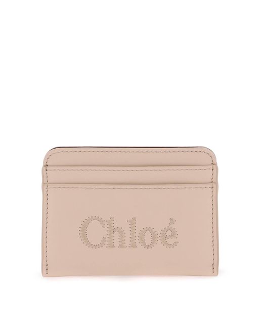 Chloé Natural Chloe' Sense Card Holder