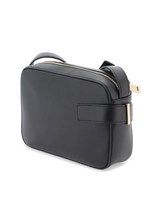 Ferragamo Black Smooth Leather Camera Bag