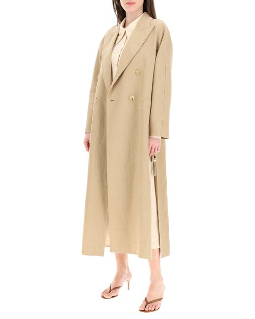 long linen coat