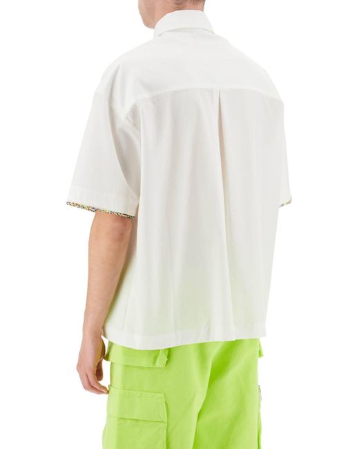 Bonsai White 'Bloom' Short-Sleeved Shirt for men
