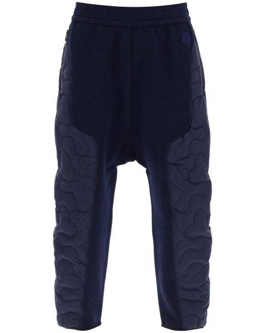 MONCLER X SALEHE BEMBURY Blue Padded Quilted Pants for men