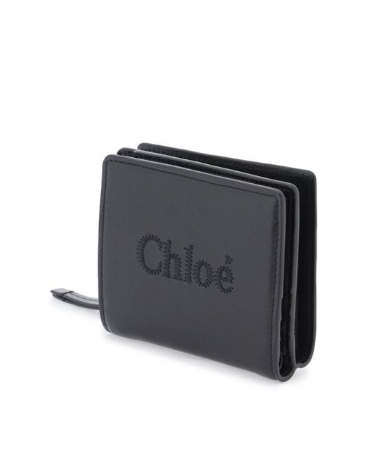 Chloé Black Chloe' Sense Compact Wallet
