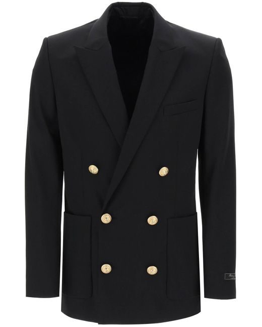 Balmain Black Technical Wool Jacket for men