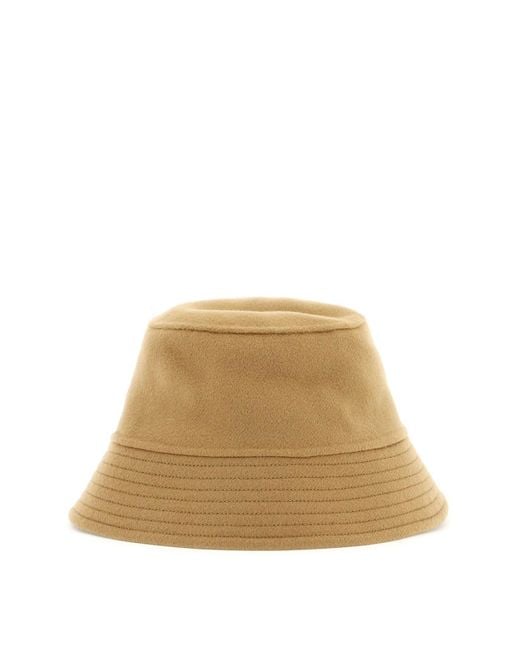 Max Mara Wool Bucket Hat in Beige (Natural) Lyst Canada