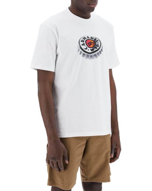 Carhartt White "T-Shirt Bottle Cap" for men