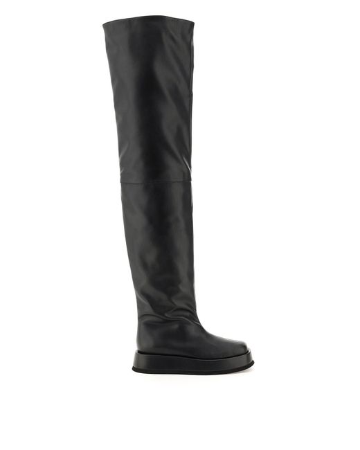 GIA RHW Faux Leather Rosie 10 Boots in Black | Lyst UK