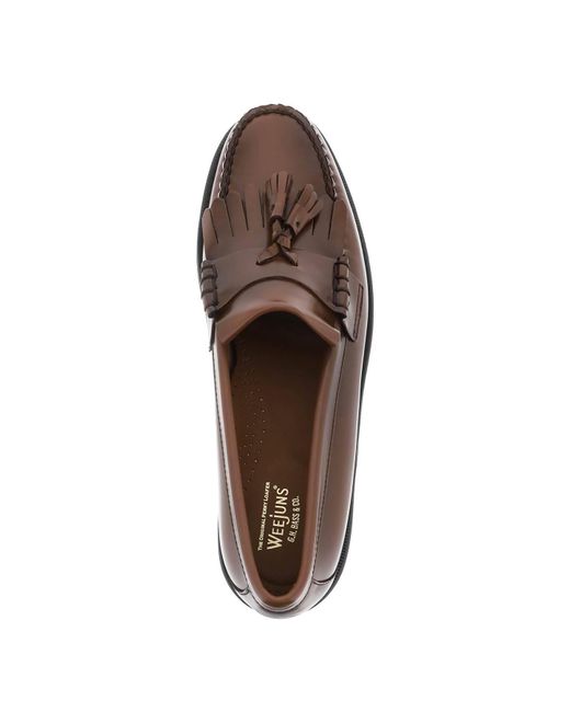 G.H.BASS Brown Esther Kiltie Weejuns Loafers for men
