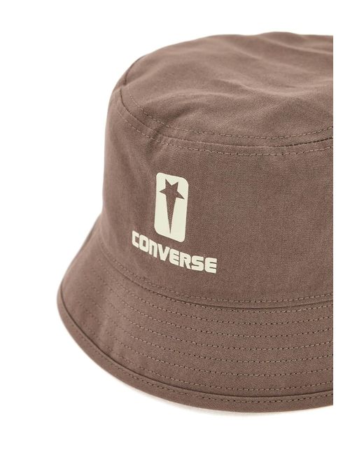 Rick Owens Brown Cotton Bucket Hat