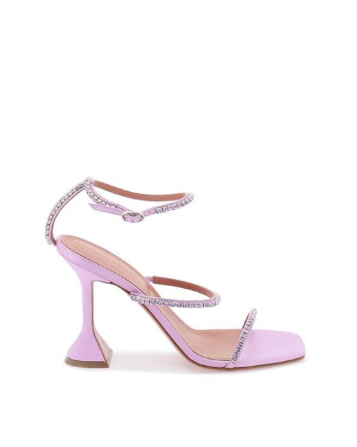AMINA MUADDI Pink Gilda Sandals