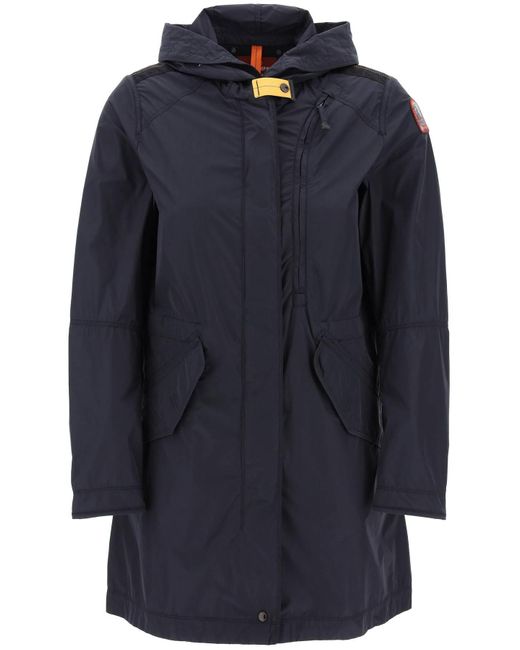 Parajumpers Blue Top With Hood And Pockets