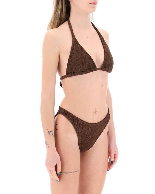 Tammy Bikini Set per di Hunza G in Brown