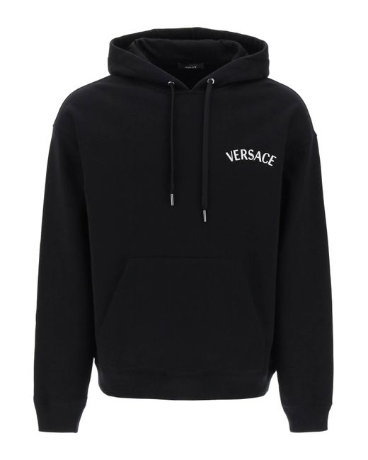Versace Milano Stamp Hoodie in Black for Men Lyst UK