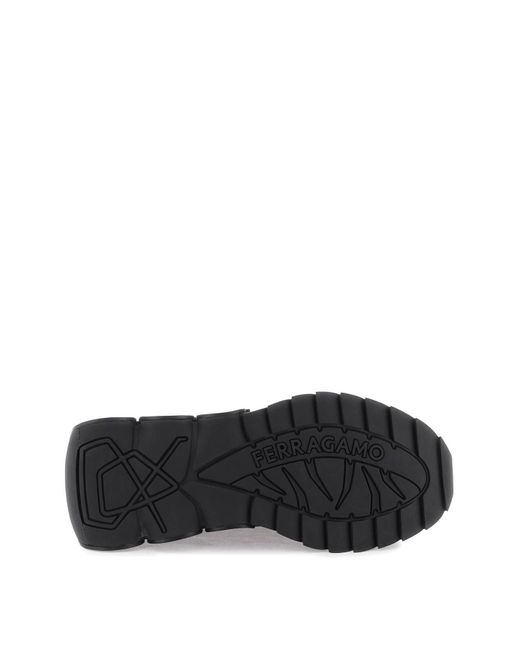 Sneakers Running con strass di Ferragamo in Black