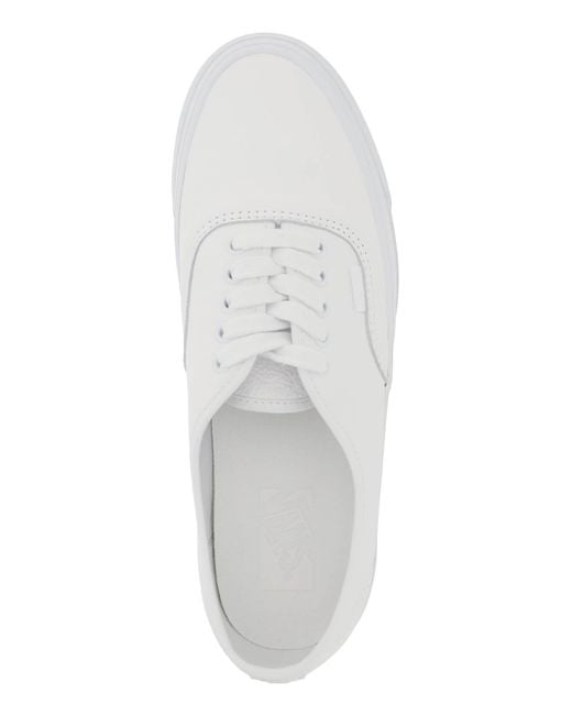 Sneakers Authentic Reissue 44 In Pelle Martellata di Vans in White