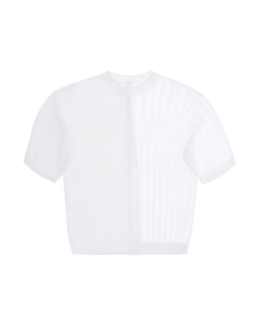 Jacquemus White Knit Top The High Game Knit for men