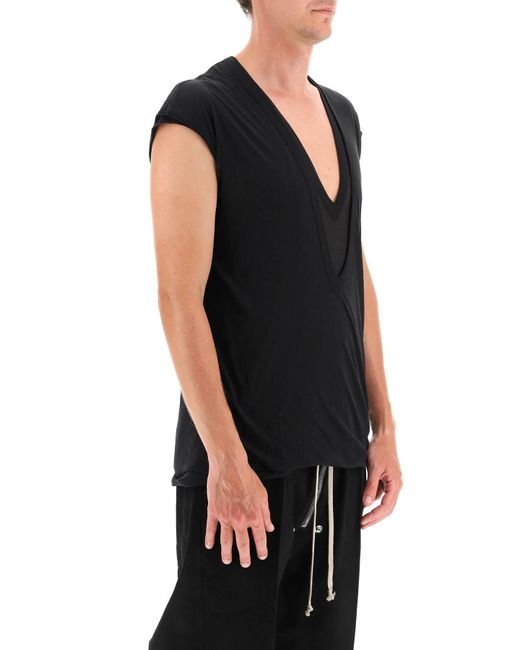 Rick Owens Double Dylan T-shirt in Black for Men | Lyst Canada