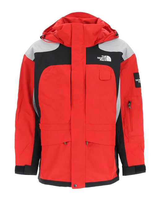 north face winter jacket red