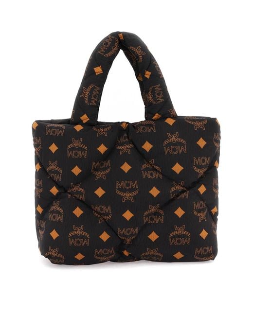 MCM M nchen Tote Bag In Maxi Visetos in Black Lyst UK