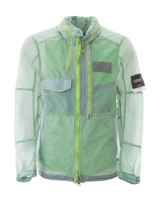 Stone Island Shadow Project Green Opak Field Jacket for men