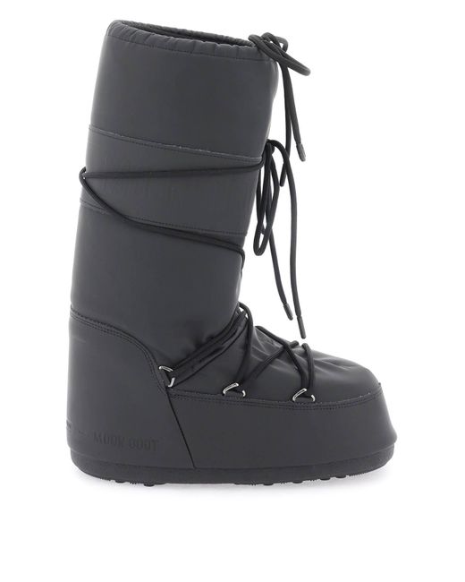 Moon Boot Icon Rubber Snow Boots in Black for Men | Lyst UK