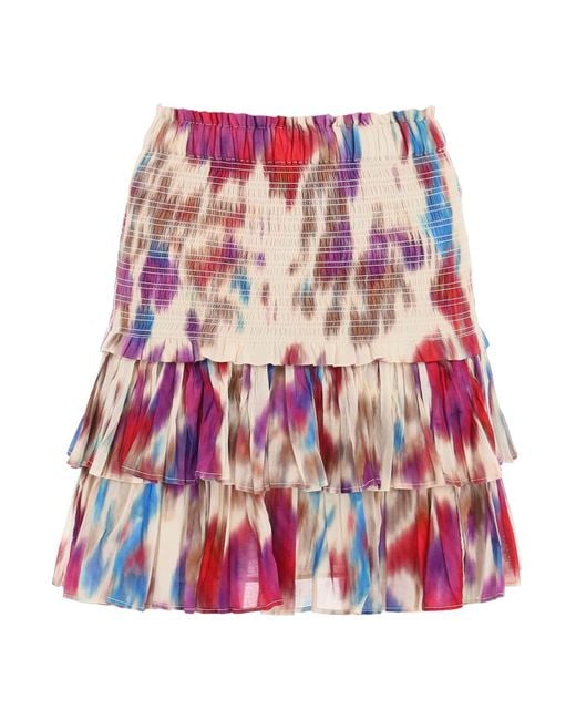 Isabel Marant Isabel Marant Etoile Naomi Tiered Mini Skirt