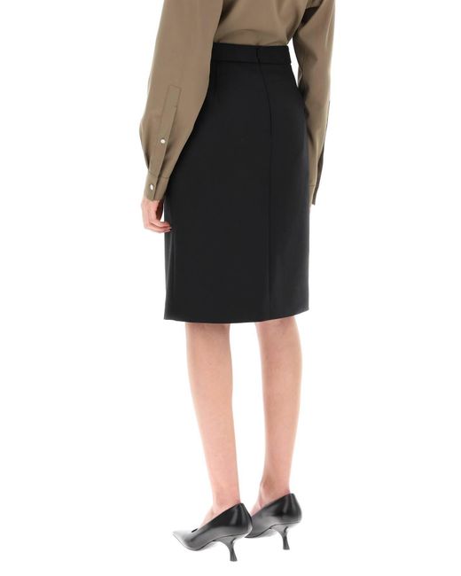 The Row Black 'Benson' Longuette Skirt