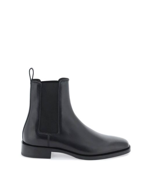 The Row Black Chelsea Ankle Boots