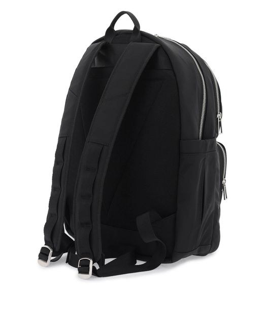 PS by Paul Smith Black Nylon Backpack With Zebra Detail for men