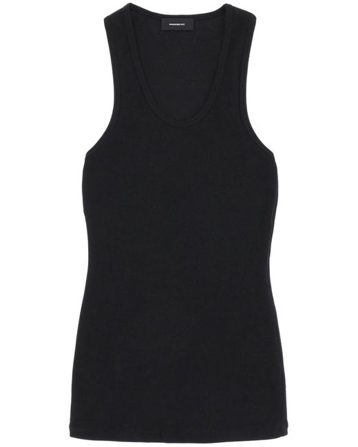 Wardrobe NYC Black Ribbed Sleeveless Top With