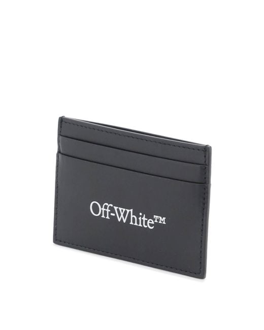 Bookish Logo Card Holder di Off-White c/o Virgil Abloh in Black da Uomo