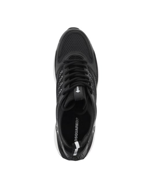 DSquared² Black Dash Sneakers Running for men