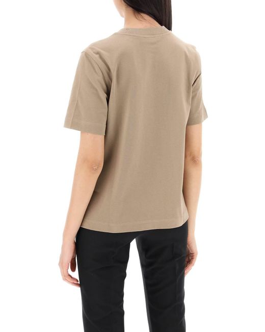 Burberry Natural T-Shirt With Duck Detail