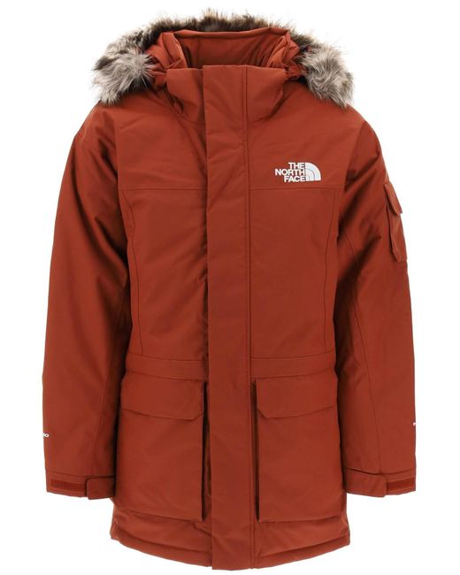 The North Face Brown Mc Murdo Hooded Padded Parka for men