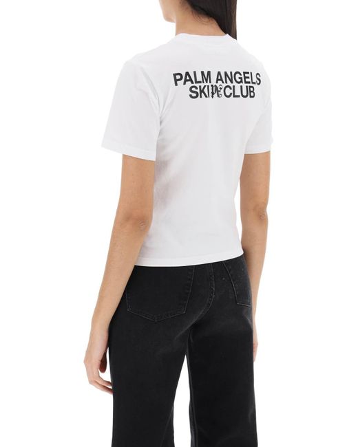 Palm Angels White Ski Club T-shirt
