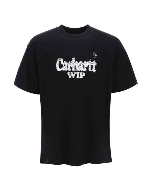 Carhartt Black Spree Halftone Printed T-Shirt for men