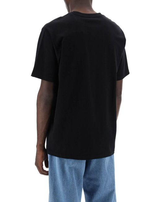Carhartt Black 'Pocket' T-Shirt Featuring Logo Label for men