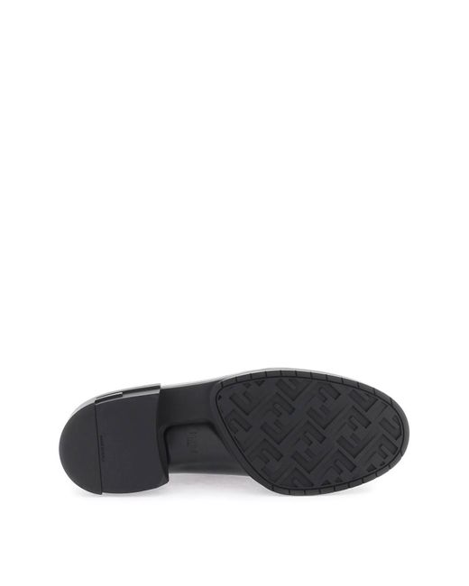 Fendi Gray 'frame' Lace-up Shoes for men