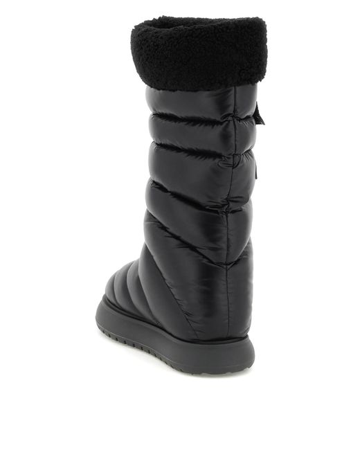 Moncler Basic Pocket Gaia Snow Boots in Black | Lyst Canada