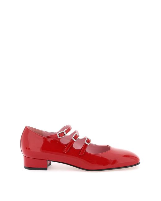CAREL PARIS Red Patent Leather Ariana Mary Jane