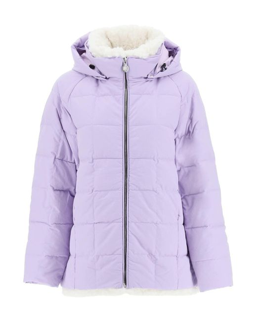 white and purple jacket