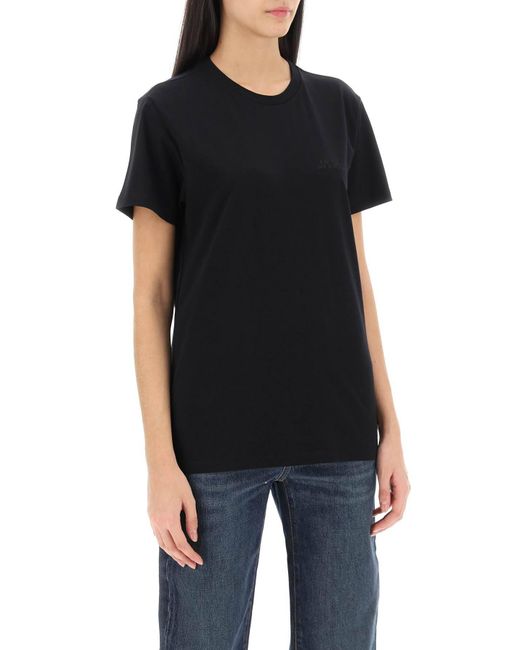 T-Shirt Girocollo Vidal di Isabel Marant in Black