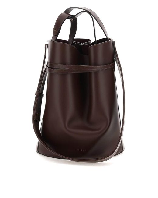 Neous Leather Sigma Bucket Bag in Brown | Lyst
