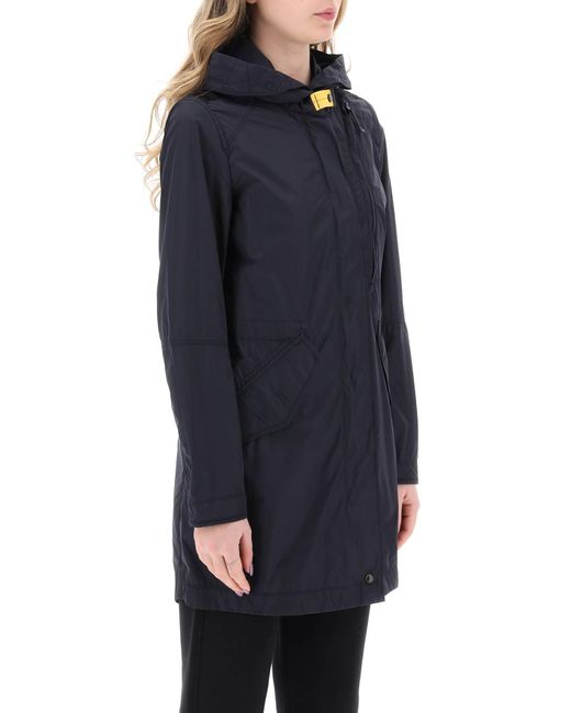 Parajumpers Blue Top With Hood And Pockets