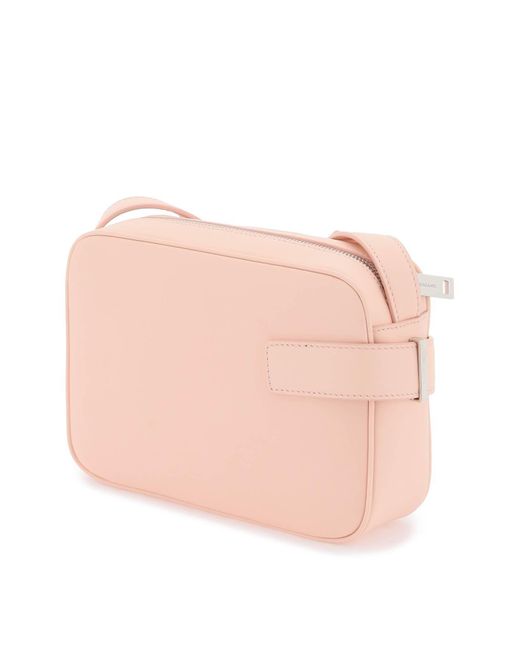 Ferragamo Pink Smooth Leather Camera Bag