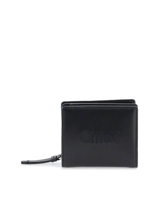 Chloé Black Chloe' Sense Compact Wallet