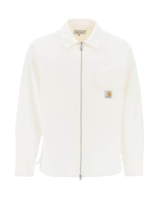 Carhartt White Rainer Overshirt Shirt for men